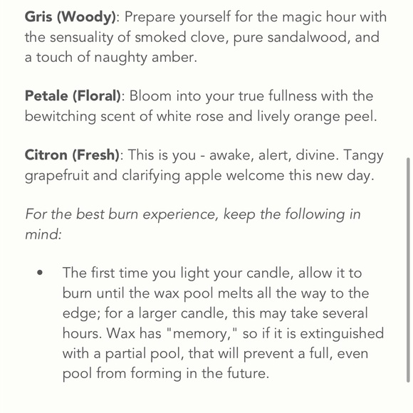 Le feu de l’eau citrine candle - Picture 7 of 8